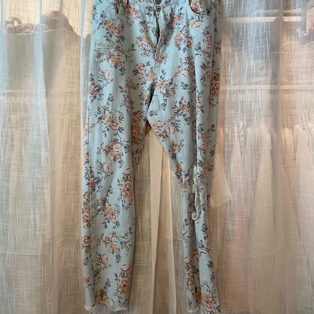 Floral Mom Jeans